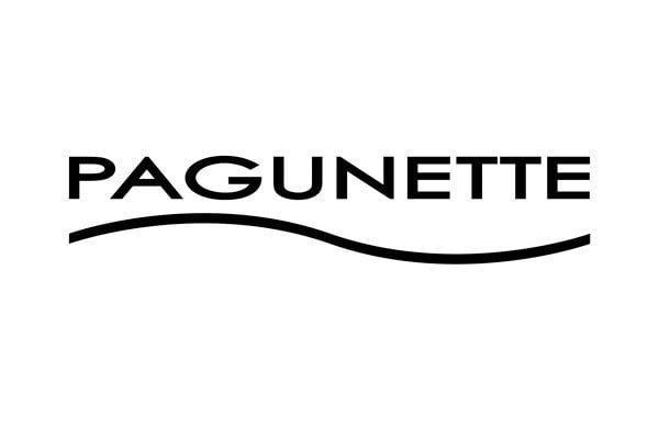 Pagunette logo med bølgedesign