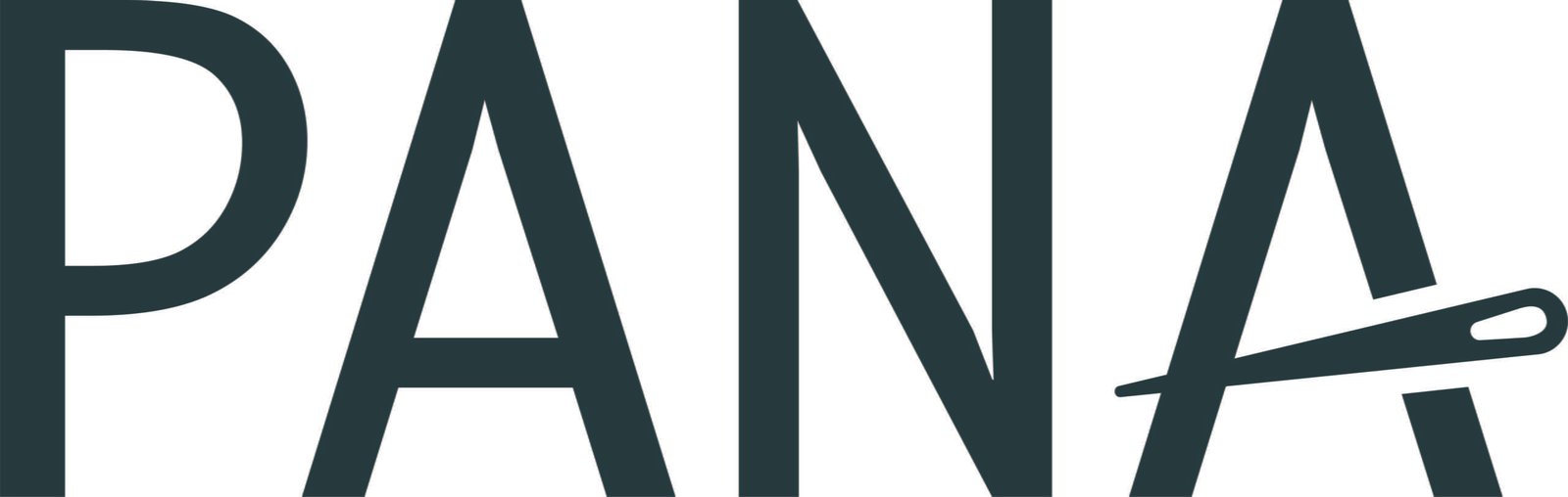 PANA logo with needle design